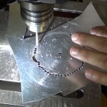 Drilling holes for circle
