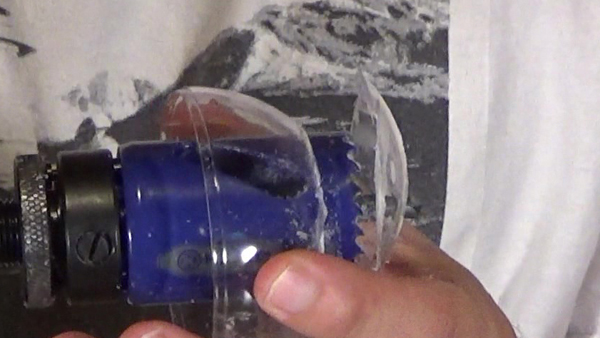 Drilling the sphere holes