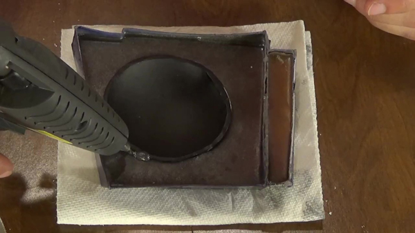 Glue radar lens to radar eye